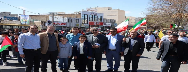 حضور دانشجویان و کارمندان پردیس شهید بهشتی در راهپیمایی روز قدس 2