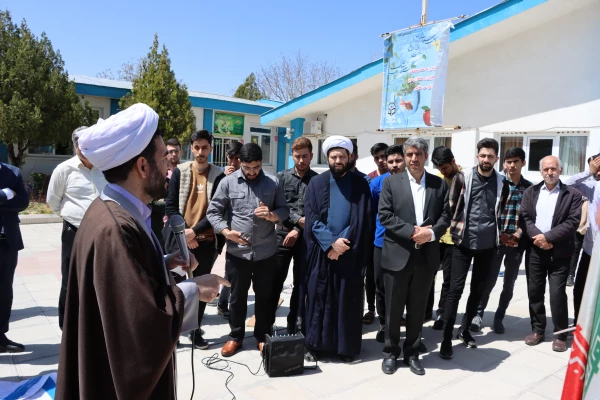  تجمع دانشجویان در حمایت از عملیات وعده صادق 5