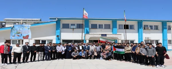 تجمع دانشجویان، اساتید و کارمندان پردیس های دانشگاه فرهنگیان استان در حمایت از عملیات «وعده صادق»  4