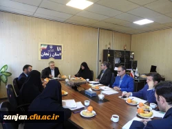 بازدید هیات نظارت مرکز نظارت، ارزیابی و تضمین کیفیت سازمان مرکزی از دانشگاه فرهنگیان استان زنجان 2