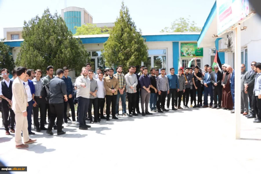 تجمع و اعلام همبستگی اساتید، کارکنان و دانشجو معلمان دانشگاه فرهنگیان  پردیس شهید بهشتی در حمایت از دانشگاهیان حامی مردم بی گناه غزه
 5