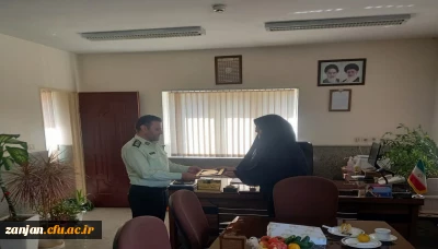 دیدار مدیر امور پردیس های دانشگاه فرهنگیان استان با رئیس نظام وظیفه عمومی استان زنجان