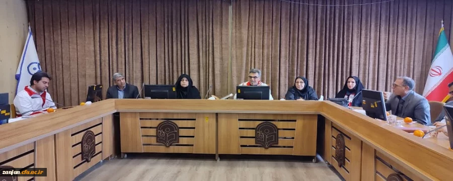 ️نشست تخصصی مدیر عامل جمعیت هلال احمر استان با اساتید و کارکنان دانشگاه فرهنگیان استان زنجان 2