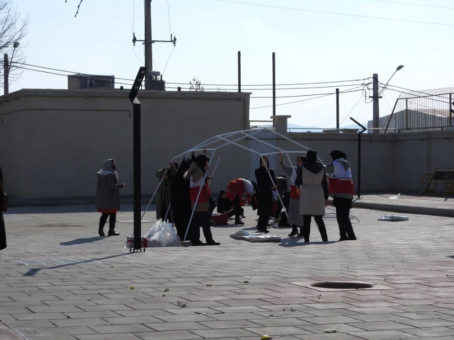 برگزاری مانور آمادگی در برابر زلزله در پردیس الزهرا(س) 2