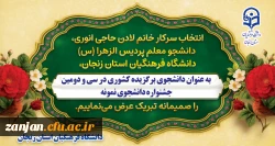 درخشش دانشجو معلم دانشگاه فرهنگیان  استان زنجان در سی دومین جشنواره دانشجوی نمونه کشوری  3