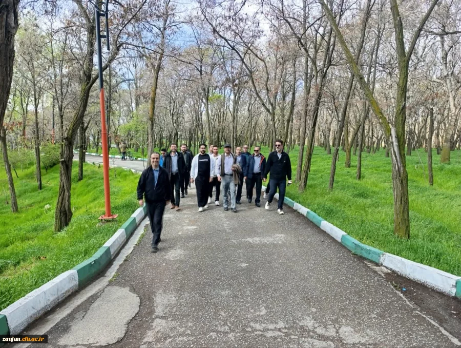 پیاده روی صبحگاهی  اعضای هیئت علمی و کارکنان دانشگاه فرهنگیان پردیس شهید بهشتی زنجان به مناسبت هفته سلامت 3